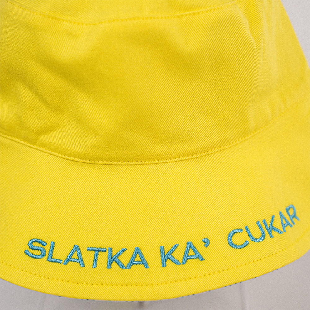 GUŠTAM / SLATKA KA’ CUKAR • Dvostrani pamučni bucket šešir