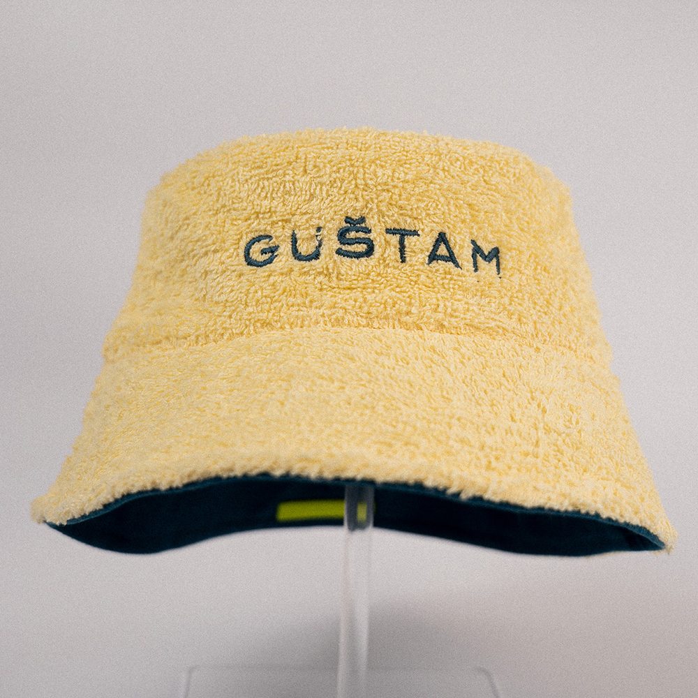 GUŠTAM / NIJE PREŠA • Reverzibilna Frotir x Pamuk Bucket Kapa